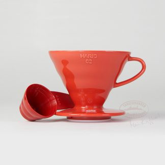 Hario Coffee Dripper V60 02 Keramik rot